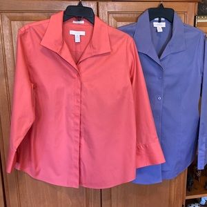 Chico 3/4 sleeve button shirts: set of 2